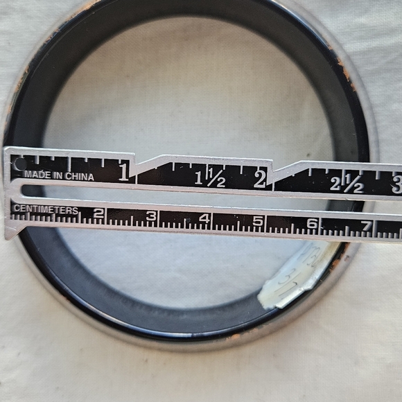 Pair VTG bangle bracelets speckled metallic by Van Allen - Picture 11 of 11